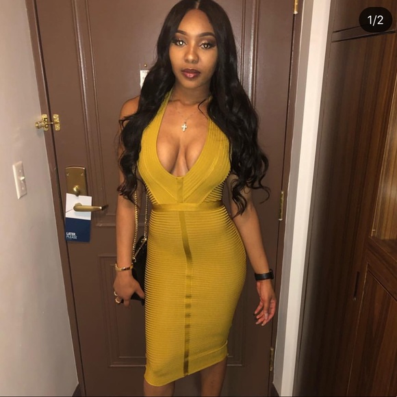 Halter Top Bandage Dress - Picture 1 of 2